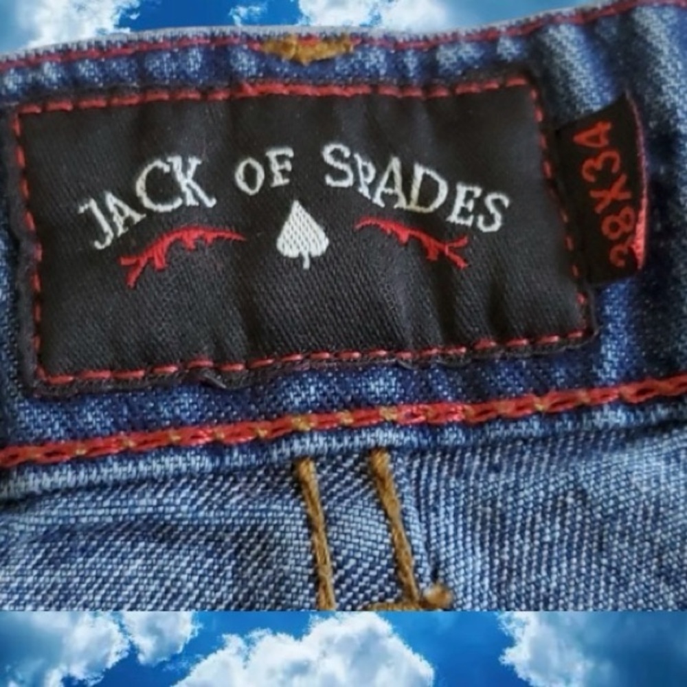 JACK OF SPADES HIGH ROLLER COMFORT STRETCH JEANS.RELAXED GENTLEMAN’S FIT. W38L34